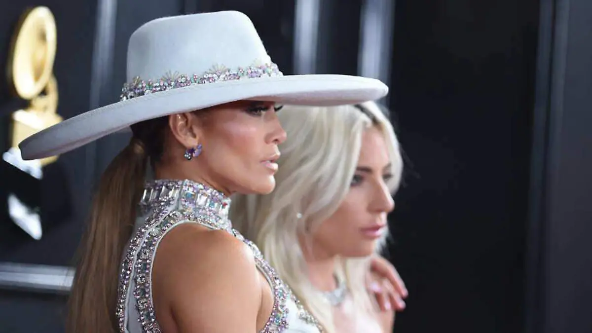 Lady gaga y Jennnifer López-AFP